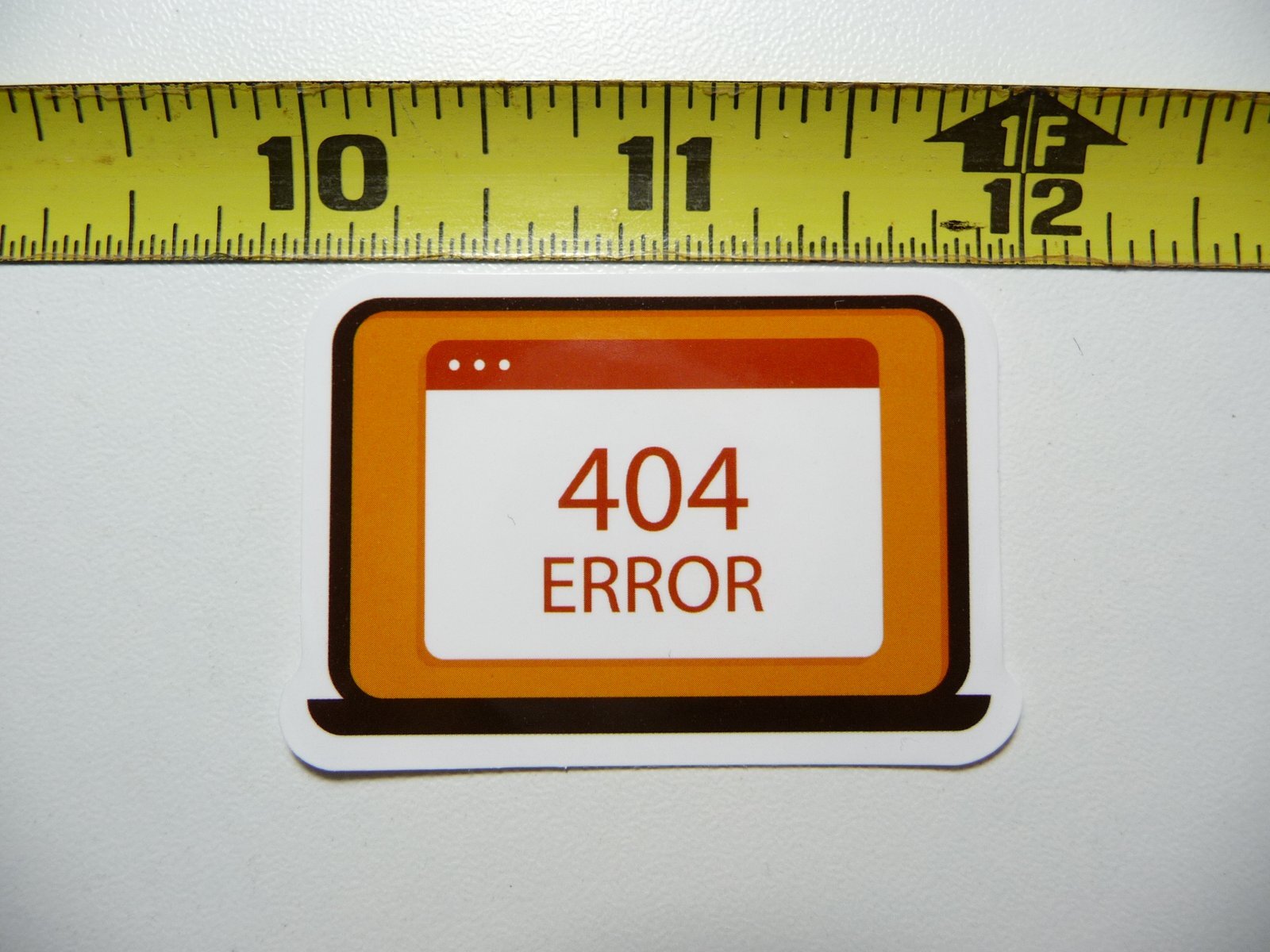 LAPTOP COMPUTER 404 ERROR STICKER DECAL FUNNY JOKE GAG PRANK FUN