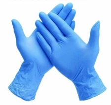Hunting Field Dressing Blue Nitrile Gloves 10 Pk Travel Pack LARGE Strong  