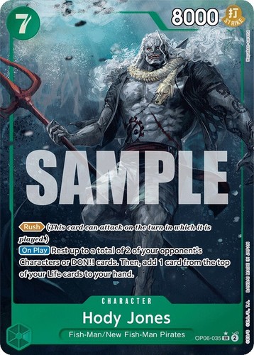 Hody Jones Alt Art OP06-035 SR ONE PIECE CARD THE BEST Japanese | eBay