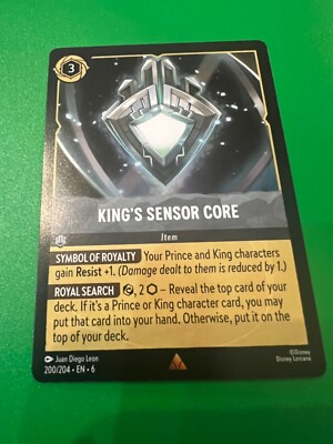 Disney Lorcana Azurite Sea - 200/204 - King's Sensor Core - Rare Non Foil |  eBay