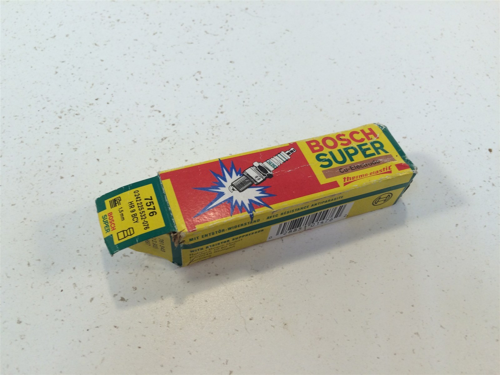 4-Pack Bosch Super Cu Electrode 7576 Spark Plugs HR9BCY