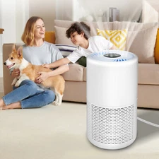 Air Purifier for Home Large Room True HEPA Washable Filter Allergies Odor Smoke