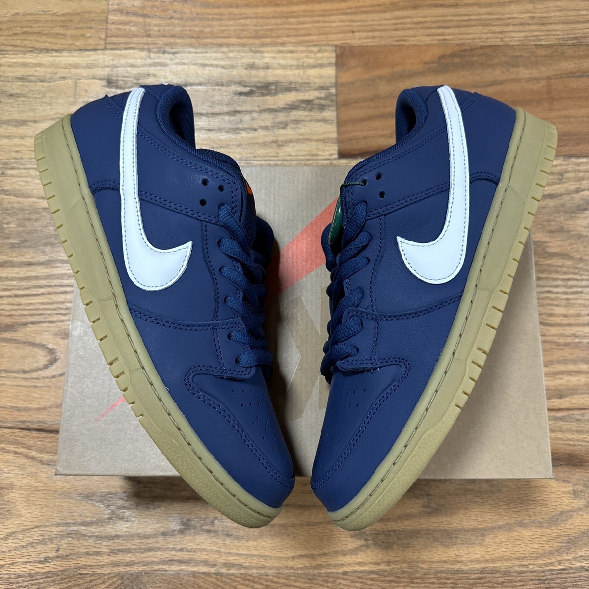 Nike SB Dunk Low - Navy/Gum - Men's 10 US (New/Deadstock) | eBay