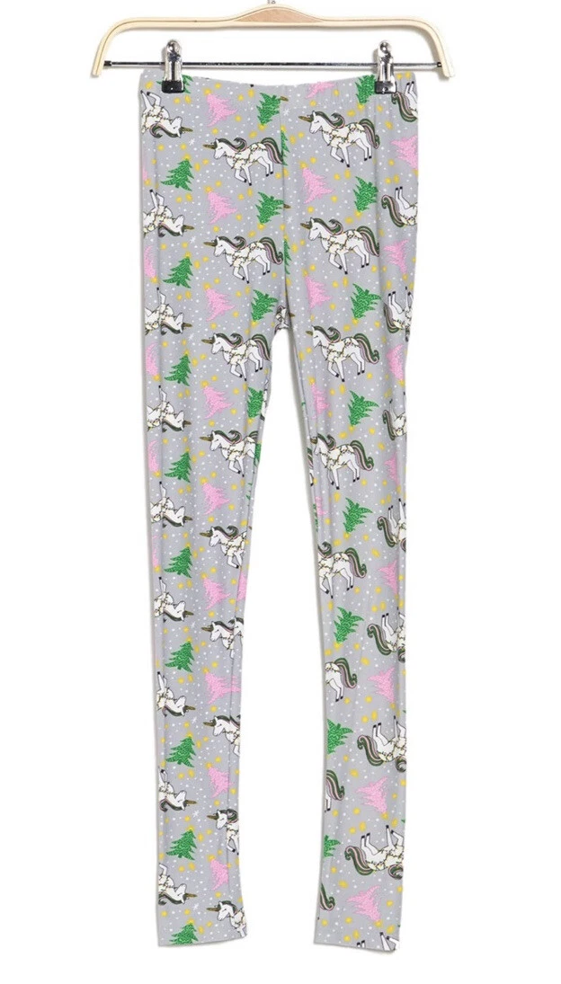 Unicorn christmas leggings clearance
