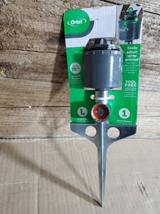 orbit 5000 sq ft rotating spike lawn sprinkler 56346
