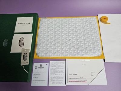 Goyard New Sena Clutch mm White