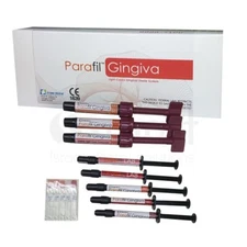 Prime Dent Dental Parafil Gingiva light cured gingival 8 syringe kit 9999-7100