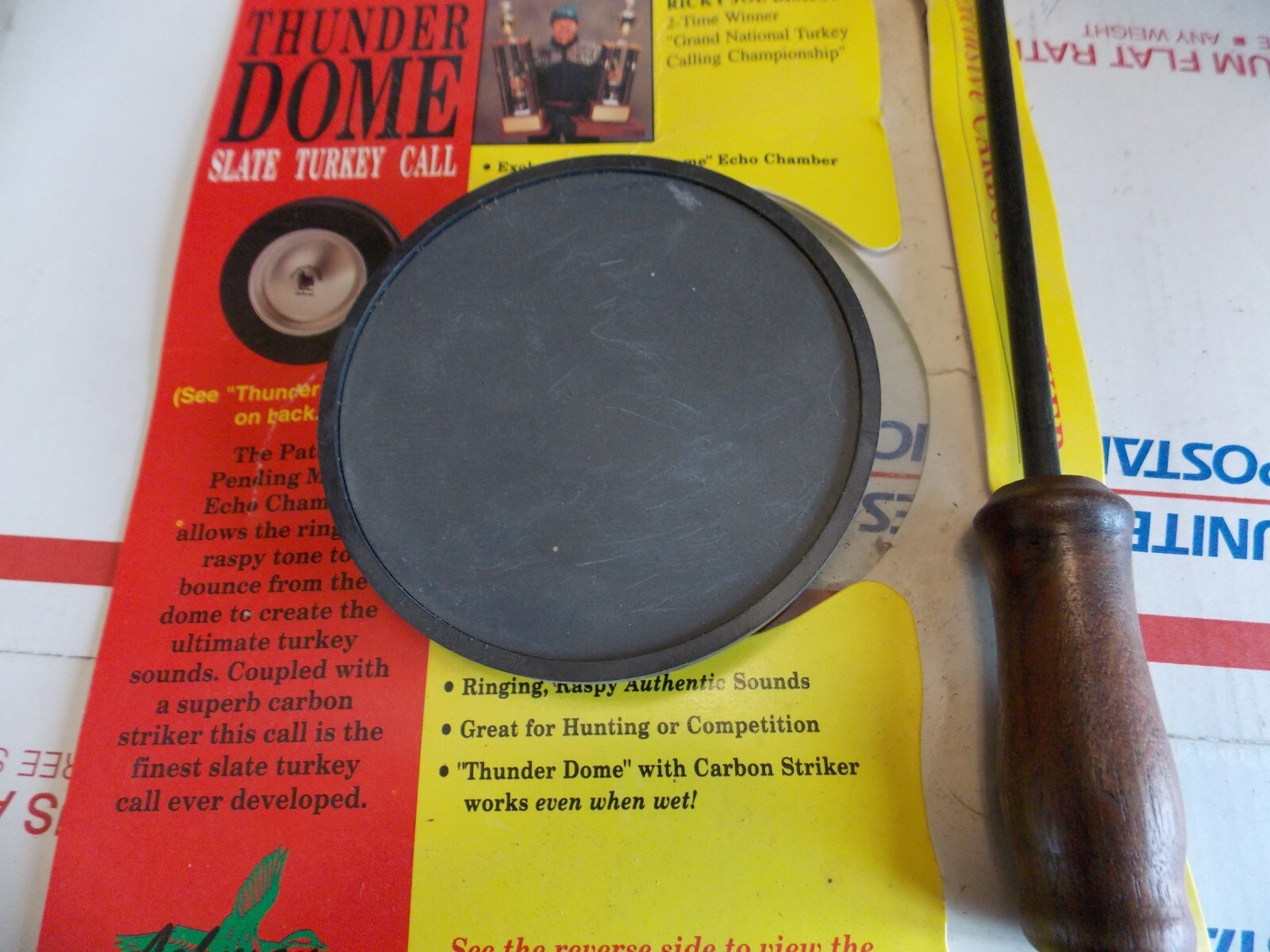 Vintage Lohman THUNDER DOME slate Turkey call GREAT NO RESERVE eBay