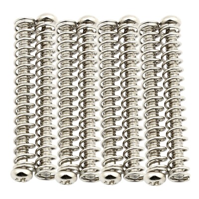 (8) SAE #3-48 x 1 1/4'' Humbucker Pickup Mounting Screws & Springs Phillips USA