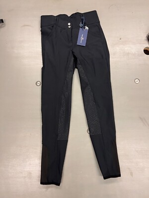 Premier Equine ''Sophia'' Black Full Seat Breeches w Silicone Seat. Size 26