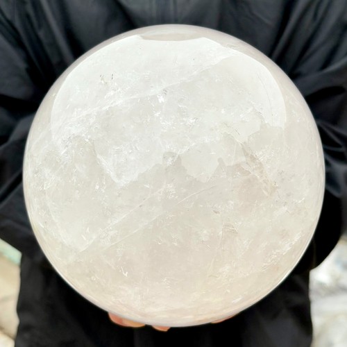 11.8LB Natural White Crystal Clear Quartz Crystal Sphere Ball Healing Meditation - Picture 13 of 22