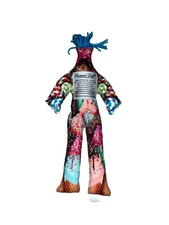 Original Dammit Cloth Doll 13" Multicolor Ice Cream/Spinkles Blue Yarn  Hair NWT