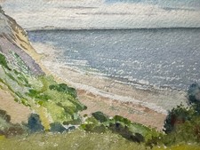 Acquerello antico/vintage Medio Oriente Grande Guerra Artista A.J. Withers Esq