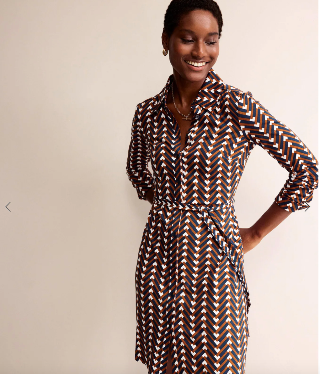 Boden Jessie Jersey Shirt Dress - Sz 6 (US) | eBay