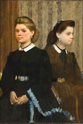 Poster, Many Sizes; Edgar Degas - The Bellelli Sisters (Giovanna And Giuliana Be