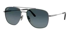 RAY-BAN SUNGLASSES RB8097 WILLIAM TITANIUM 165/S3 GUNMETAL/BLUE GRADIENT LENS 59