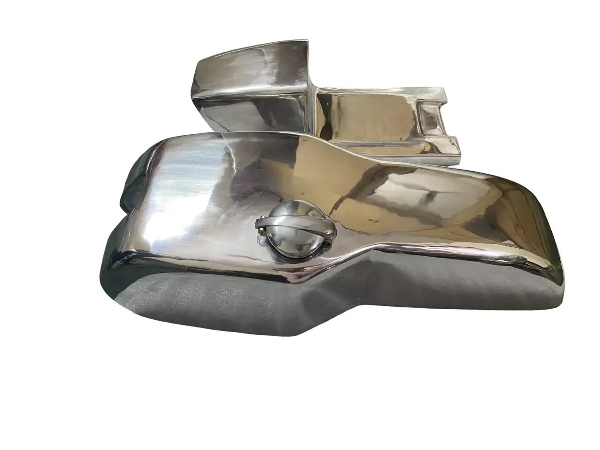 YAMAHA RD250 RD250 タンク 外装 Yamaha TZ RD250 RD350 Td Cafe Racer Chrome Steel Petrol Tank+ Seat