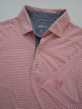 Mens Medium Johnnie O SS Torrey Pink Sands golf polo shirt The Homestead 1766