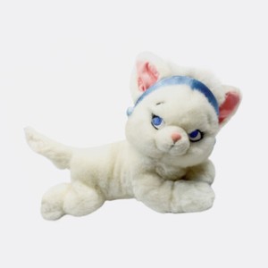 Details about Disney Store Cinderella Marie The Aristocats 10in White Plush  Cat Blue Headband