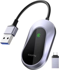 PITIAKI Wireless Carplay Adapter, Converts Wired to Wireless Carplay Adapter for