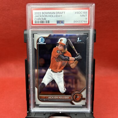 2022 Bowman Draft Jackson Holliday PSA 9 1st Chrome ?⚾ | eBay
