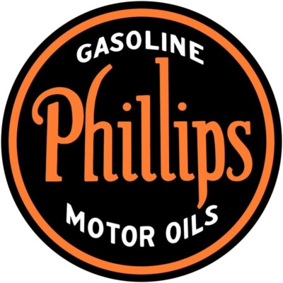 Phillips Gasoline & Motor Oil NEW Sign 28'' Dia. Round USA STEEL - 6 lbs