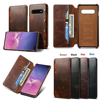 Real Leather Flip Wallet Card Holder Case Cover For iPhone 12 Pro Max 11 XR XS