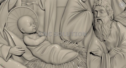 CNC 3D model in STL format ArtCAM (panels Maria Jesus) - 第 3/3 張圖片