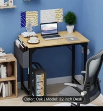 Writing Computer Desk - Black/oak