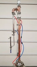 2" Gin Basket Vodka Still Copper Reflux Shotgun Condenser Parrot -Column only 