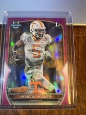 Hendon Hooker 2022 Bowman University Chrome Pink Refractor Rookie RC #21