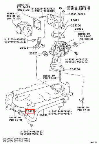 Genuine Dyna KDY261 KDY260 KDY251 1KD 2KD EGR Inlet Gasket x2 - Picture 20 of 20