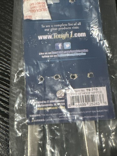 New Farriers Hoof Nippers, 15” - Tough 1 Professional Free Shipping - Picture 3 of 3