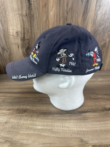 Disneyland Resort Strap Back Hat 2012 Mickey Mouse History Adjustable 1928-Today - Picture 3 of 10