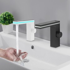 LED Digitalanzeige Wasserhahn Badarmatur Wasc...