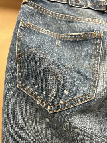 VTG Levis Heath Rackley Buckleback Hesher Jeans 30x30 LVC 1920s Repro Mine image 9