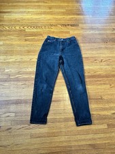 Lee Riders Black Denim Jeans Vintage 80s/90s, 28W 29 Inseam USA Made