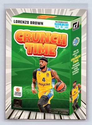Lorenzo Brown 2023-24 Donruss EuroLeague #18 Crunch Time Press Proof