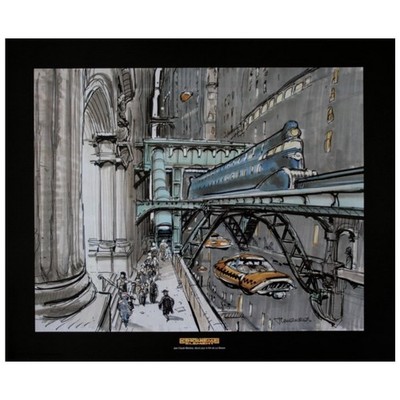 Poster Offset-Poster Baldrian Mézières, Fünftes Element: Taxi (60 x 50 cm)