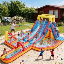 19.3x14Ft Inflatable Water Slide Bounce House...