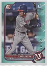 2022 Bowman Draft Aqua 49/199 Brenner Cox #BD-196 03ox