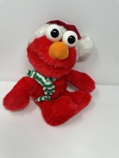 Vintage 1997 TYCO Sesame Street Christmas Elmo Plush Stuffed Animal Toy