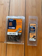 wickes Lost head nails 40mm & Black Japanned screws 25mm