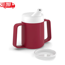 Drinking Cup Beaker/Mug Sippy Cup for Disabled Adults with Easy Grip Handles,