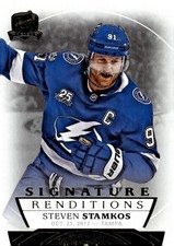 Steven Stamkos Lightning Signature Renditions 2017-18 UD The Cup Blank Back