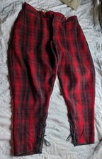 Vintage 50s Woolrich Plaid Wool Hunting Pants Excellent Cond. 34-36