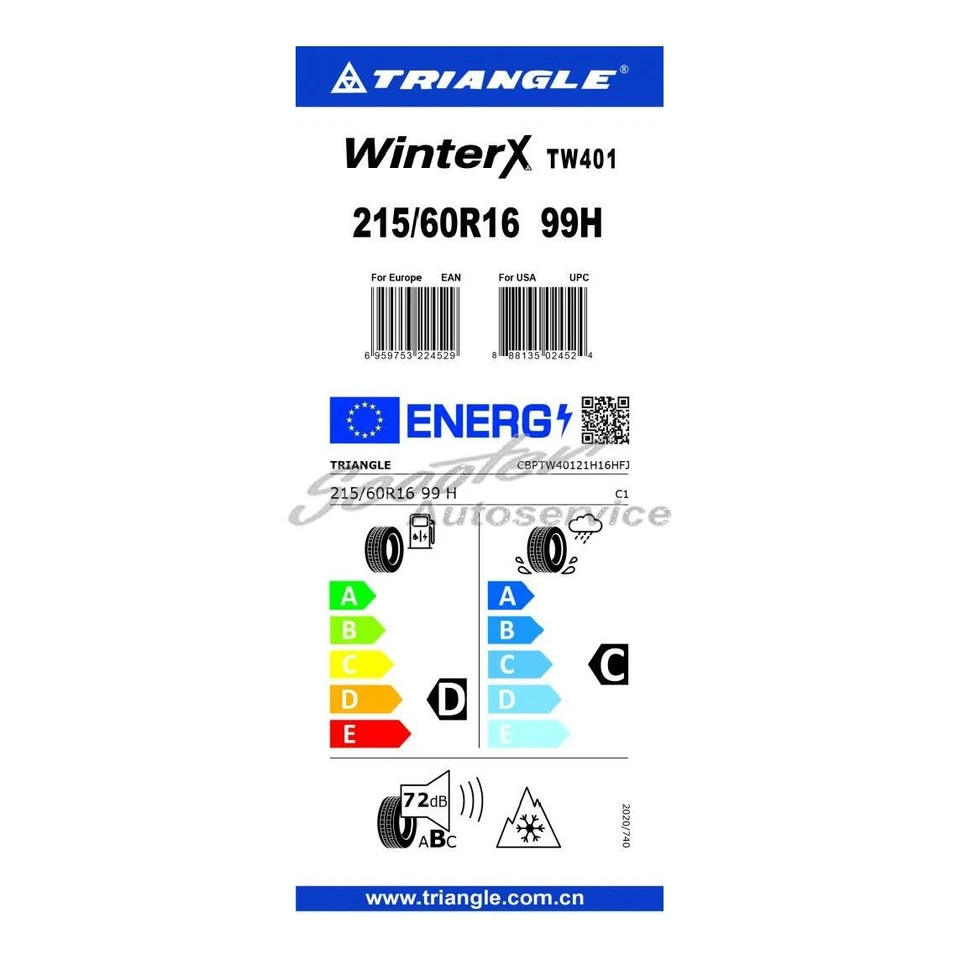 Winterreifen 215/60R16 99H Triangle WinterX TW-401 3PMSF XL | 76026 - Bild 2 von 3