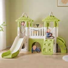 8-1 Toddler Climber and Slide Set,Kids Slide for Toddlers Age 1 ,Kids Playground