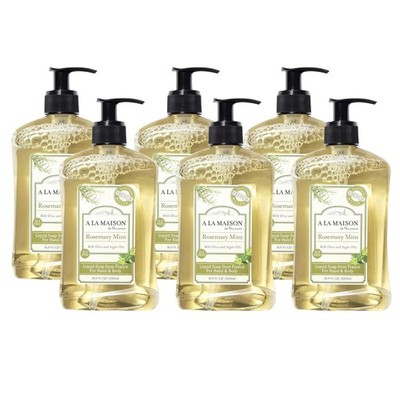 6 PACK A LA MAISON Hand & Body Rosemary Mint 16.9 fl oz