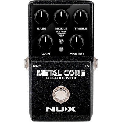 NUX Metal Core Deluxe MKII Hi Gain Distortion 3 Amps/IR's True Bypass Pedal